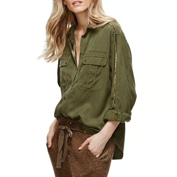 Free People Off Campus Button Down Top - Picture 6 of 16